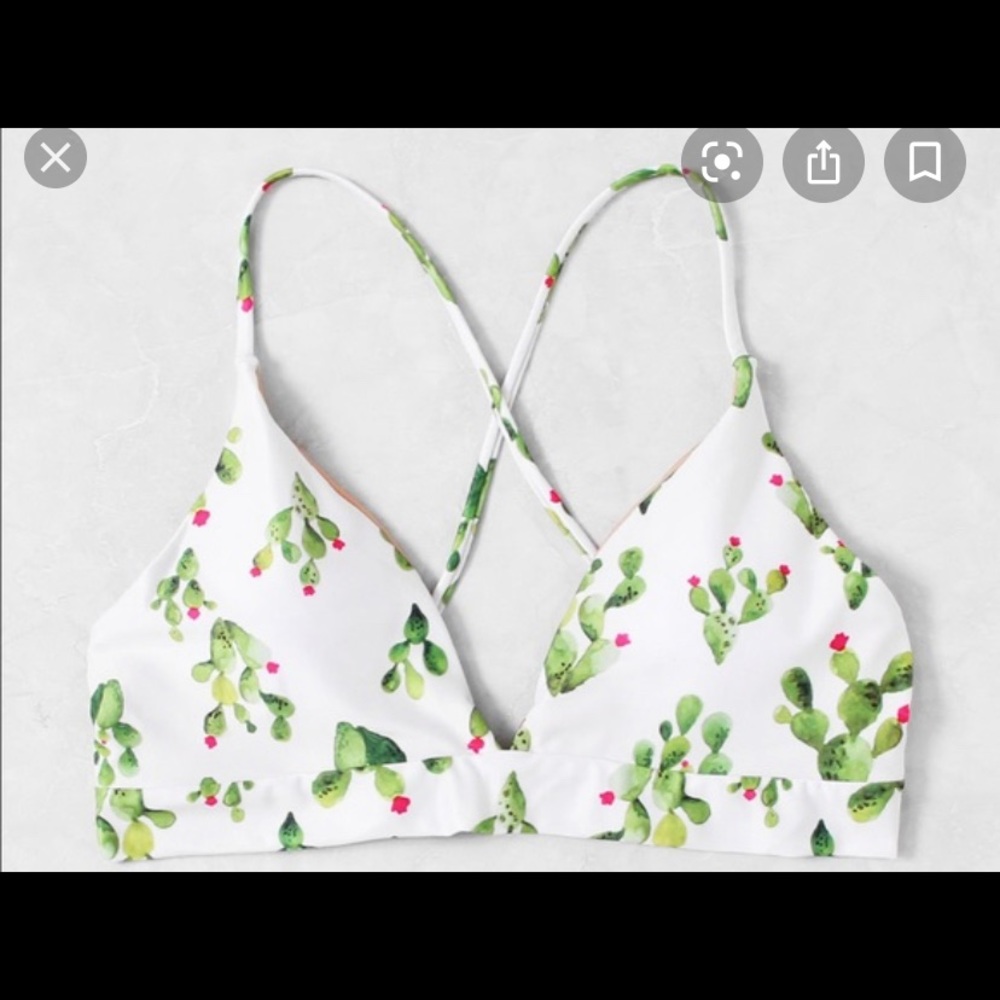 SHEIN CACTUS BATHING SUIT TOP